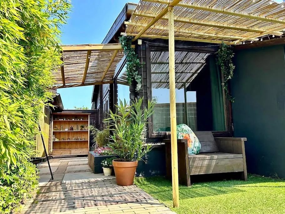 Apartment Jungle Style Lodge With Jacuzzi ,Sauna And Garden Near Amsterdam Vijfhuizen