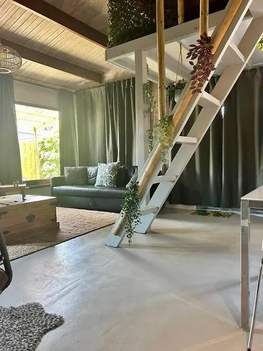 Apartment Jungle Style Lodge With Jacuzzi ,Sauna And Garden Near Amsterdam Vijfhuizen